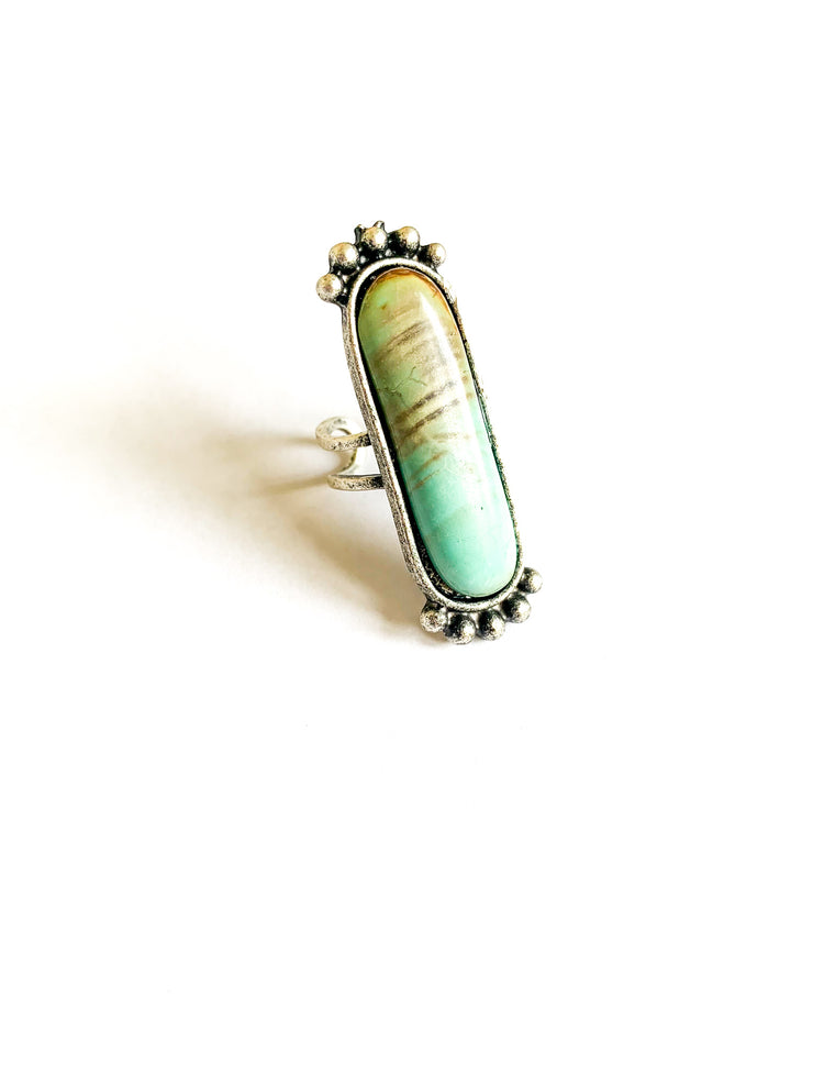 Turquoise Slab Ring